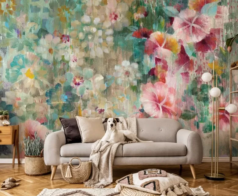 Фотообои: Импрессионистская Цветочная Живопись